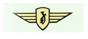 Dekal Zundapp emblem guld 80mm