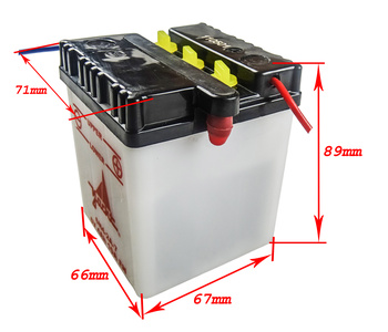Batteri 6V-2A 6N4-2A (Honda MB5/MT5/MB8/MT8/C50 ) ( exkl. syra )
