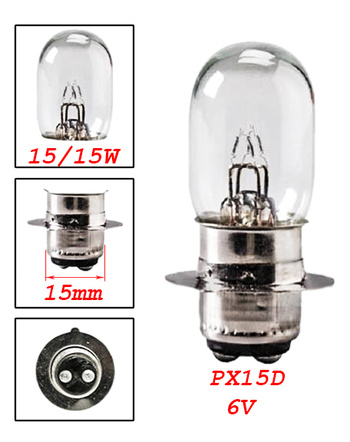 Lampa PX15D 6v 15/15w ( Yamaha FS1 )