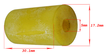 RST plymerkudde gul mjuk 17x30 mm