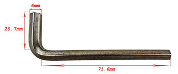 Insexnyckel (sexkantsnyckel) 6 mm