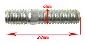 Pinnbult m6X28(Honda MB / MT / MTX  insug )