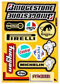 Dekal sponsor kit Bridgestone