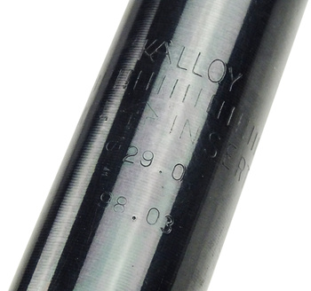 Sadelstolpe alu 29x350 mm kalloy svart