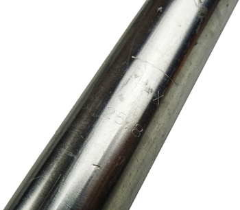 Sadelstolpe stål 25,8x220 mm cykel