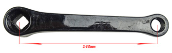 Vevarm 4-k 20" 140 mm vänster svart