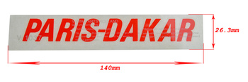 Dekal Paris Dakar röd ( Honda )