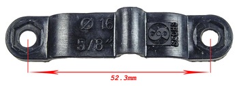 Kabelhållare enkel Penta/super 7 16 mm svart 5/8 tum svart Sachs original