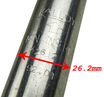 Sadelstolpe 26.2 kalloy aluminium / svart