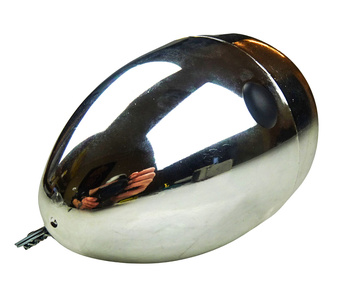 Batterilampa led cykellyse framlyse för fast montage klassisk modell silver