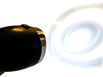 Batterilampa led cykellyse framlyse för fast montage klassisk modell svart
