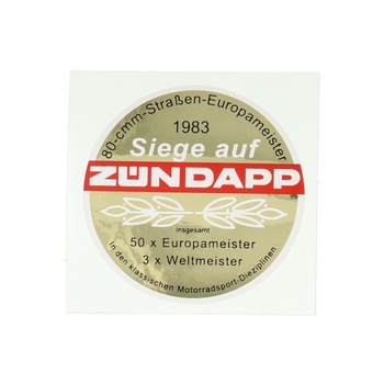 Dekal Zundapp Europameister 1983