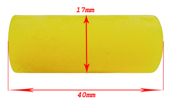 RST polymerkudde 17x40 mm gul mjuk