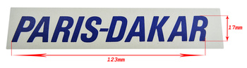 Dekal Paris Dakar blå ( Honda )