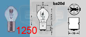 Lampa Ba20D 6V 20/20W