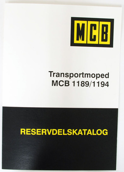 Reservdelskatalog MCB 1189 m.fl. flakmoped