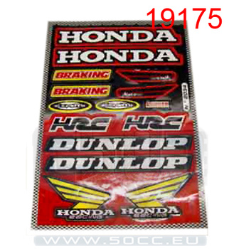 Dekal sponsor kit Honda HRC