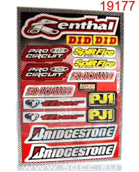 Dekal sponsor kit Rental/Bridgestone