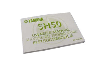 Bruksanvisning Yamaha Sh50 Eng/Fra/Tyska