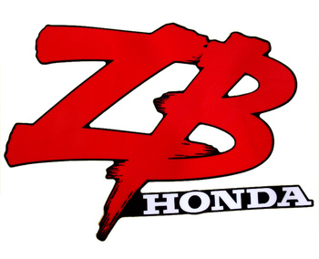 Dekal Honda Zb Tank(Röd/Svart Ord Vit)