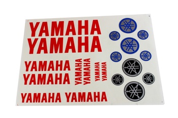 Dekalsats Yamaha röd/blå/svart /silver