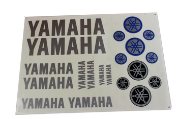 Dekalsats Yamaha silver/blå/svart