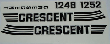 Dekalsats Crescent Compact svart/vit / transparent