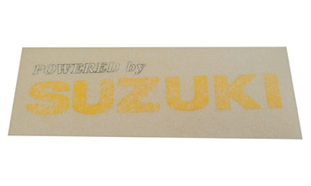 Dekal Powered by Suzuki gul 11CM