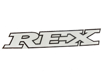 Klistermärke Rex Vit/svart