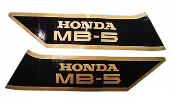 Dekal Honda MB 5 tank set <  1984 svart / guld