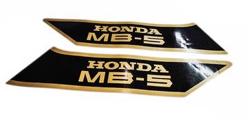 Dekal Honda MB 5 tank set <  1984 svart / guld