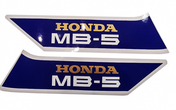 Dekal Honda MB 5 tank set <  1984 blå / vit / guld