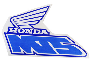 Tankdekaler Honda MT för vit/blå moped 90-92