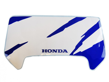 Lampkåpsdekal Honda MT vit/blå