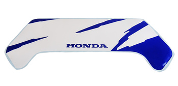Lampkåpsdekal Honda MT vit/blå