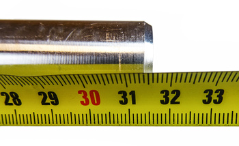 Sadelstolpe aluminium 26,6x350 mm