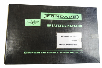 Reservdelskatalog Zündapp KS100 4v språk tyska