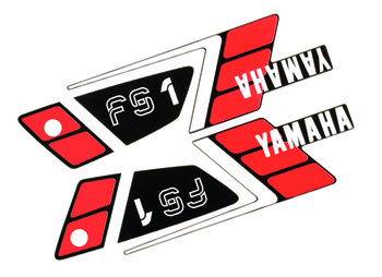 Dekalsats Yamaha FS1 1989 > ( röd / svart )