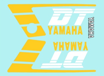 Dekalsats Yamaha DT50MX gul
