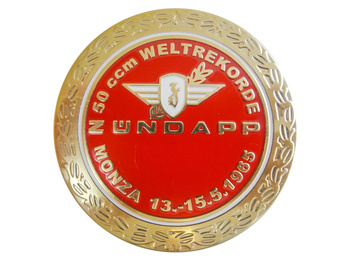 Emblem Zundapp rund Monza röd